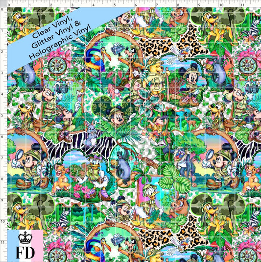 PREORDER - Safari Adventures - In The Wild - CLEAR & GLITTER VINYL - SMALL SCALE
