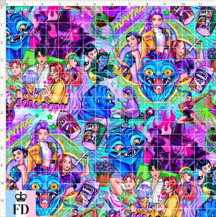 PREORDER - KPop Demon HuntrX - Main - Aqua Lilac - REGULAR SCALE