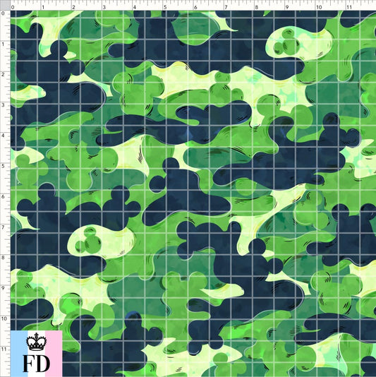 PREORDER - Safari Adventures - Mouse Camo - Green - REGULAR SCALE