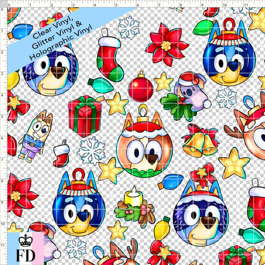 PREORDER - Christmas Wackadoo! - Ornaments - CLEAR & GLITTER VINYL - REGULAR SCALE