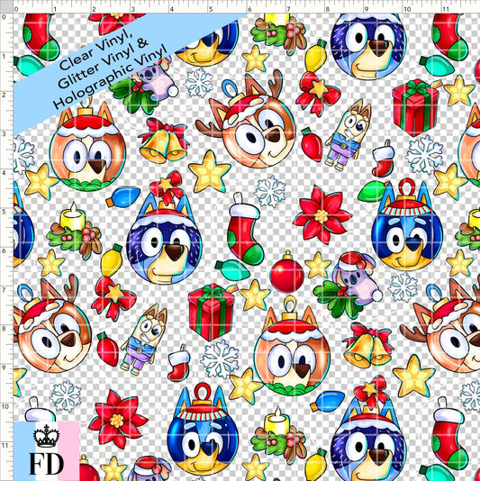 PREORDER - Christmas Wackadoo! - Ornaments - CLEAR & GLITTER VINYL - SMALL SCALE