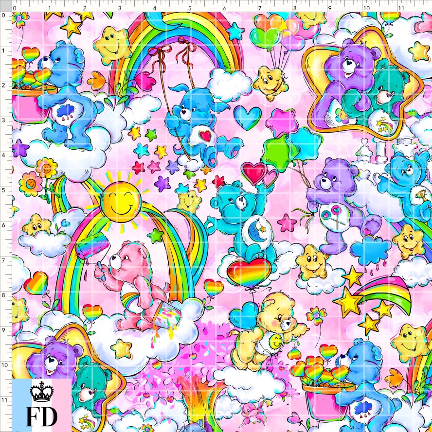 PREORDER - Rainbow Bears - Main - Pink - REGULAR SCALE