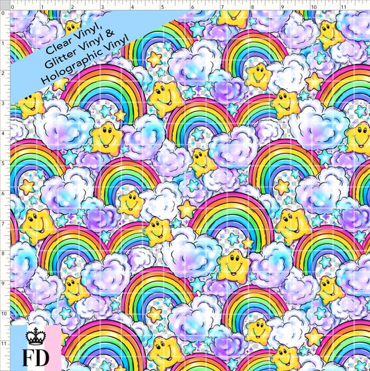 PREORDER - Rainbow Bears - Rainbow Star - CLEAR & GLITTER VINYL - SMALL SCALE
