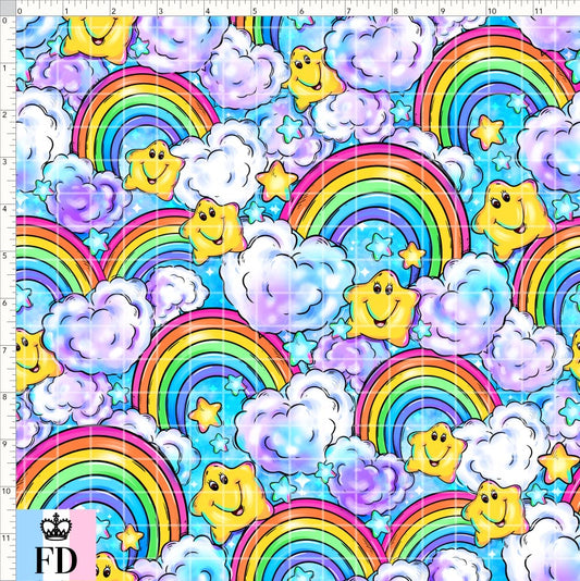 PREORDER - Rainbow Bears - Rainbow Star - Light Blue - REGULAR SCALE