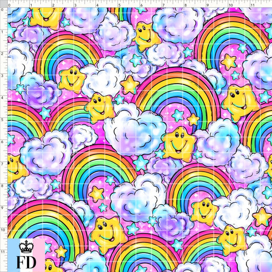 PREORDER - Rainbow Bears - Rainbow Star - Pink - REGULAR SCALE