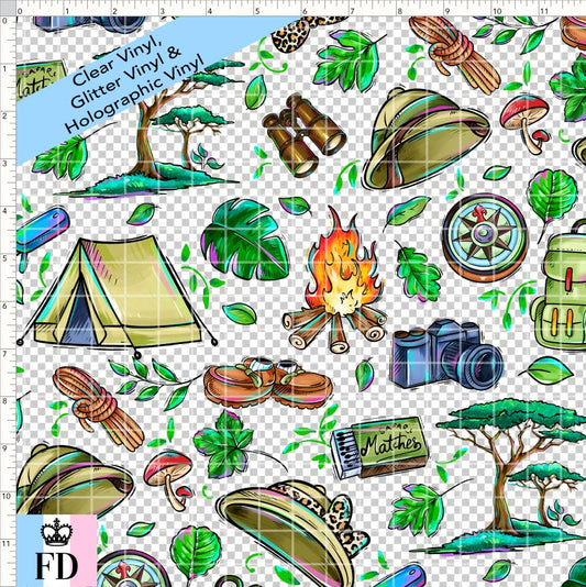 PREORDER - Safari Adventures - Equipment - CLEAR & GLITTER VINYL - REGULAR SCALE