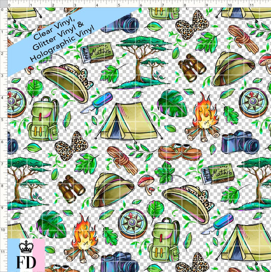 PREORDER - Safari Adventures - Equipment - CLEAR & GLITTER VINYL - SMALL SCALE