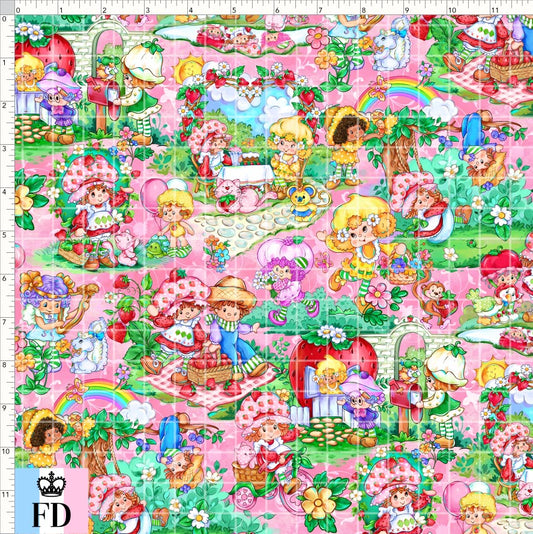 PREORDER - Short-Berry Friends - Main - Pink - REGULAR SCALE