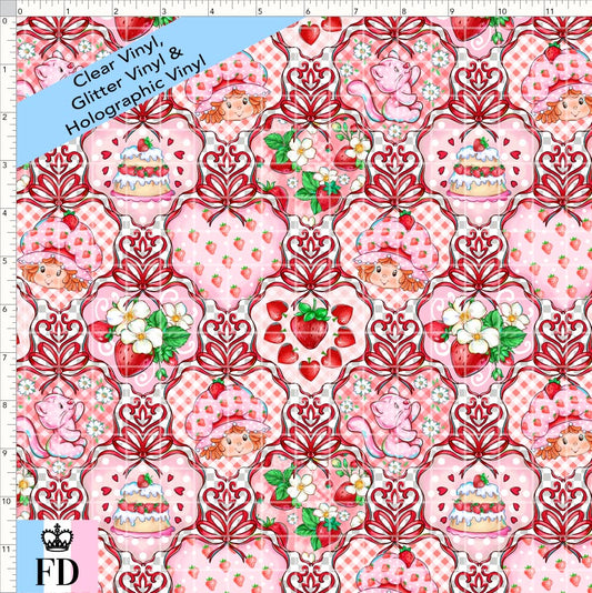 PREORDER - Short-Berry Friends - Shortcake - CLEAR & GLITTER VINYL - SMALL SCALE