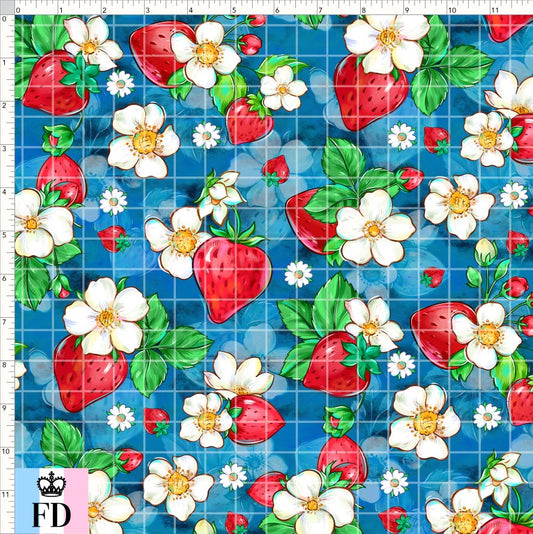 PREORDER - Short-Berry Friends - Strawberries - Blue - REGULAR SCALE