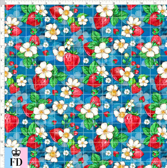 PREORDER - Short-Berry Friends - Strawberries - Blue - SMALL SCALE