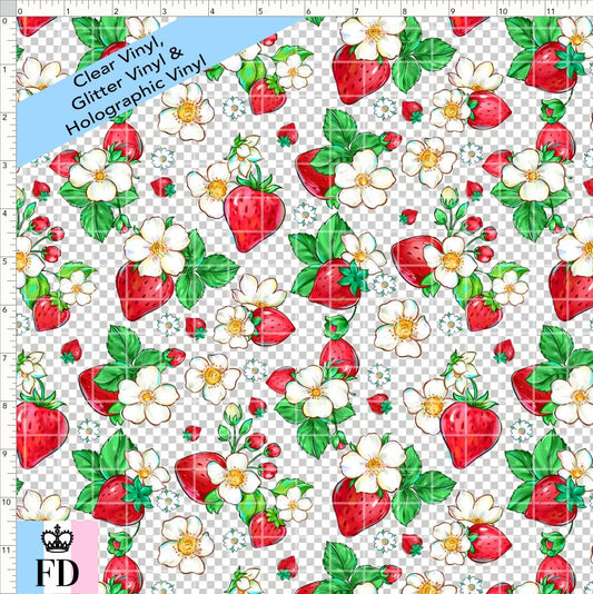PREORDER - Short-Berry Friends - Strawberries - CLEAR & GLITTER VINYL - SMALL SCALE