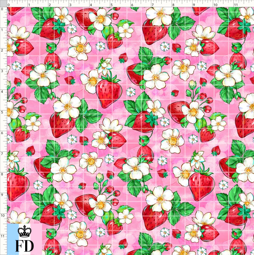 PREORDER - Short-Berry Friends - Strawberries - Pink - SMALL SCALE