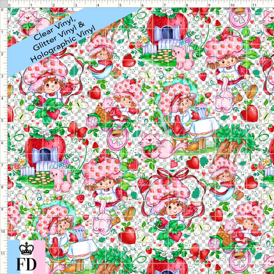 PREORDER - Short-Berry Friends - Strawberry - CLEAR & GLITTER VINYL - REGULAR SCALE
