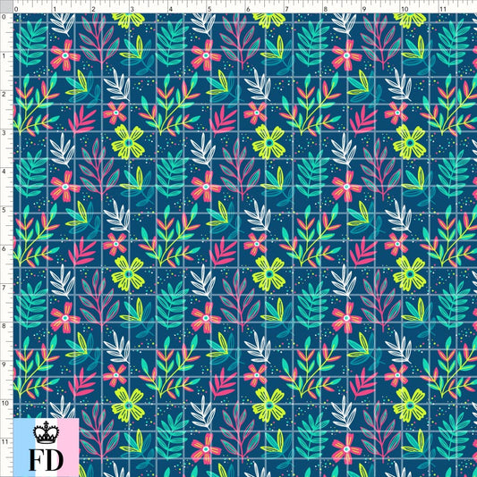 PREORDER - Flowers - Teal Contrast Flowers