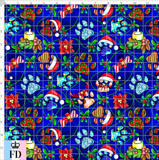 PREORDER - Christmas Wackadoo! - Xmas Paws - Blue - SMALL SCALE