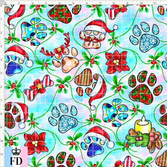 PREORDER - Christmas Wackadoo! - Xmas Paws - Pastel - REGULAR SCALE